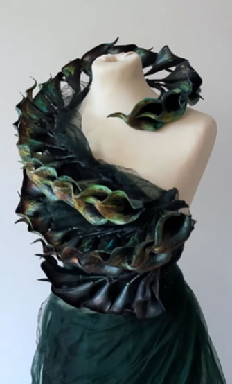 液晶油墨變色應用-為紐約時裝週打造熱致變色洋裝的製作過程